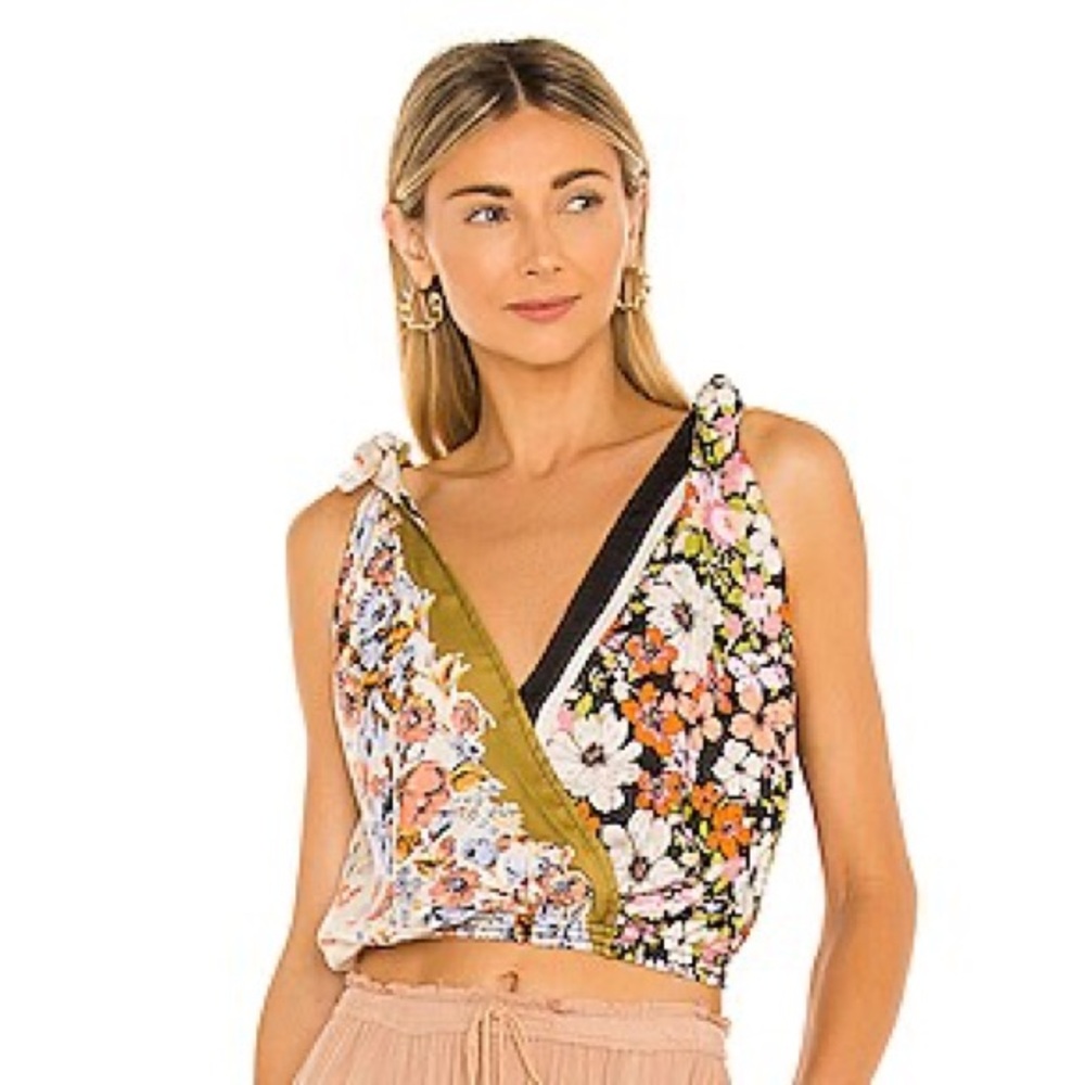 Free People Tied To You Tank in Vintage Combo